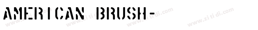 American Brush字体转换